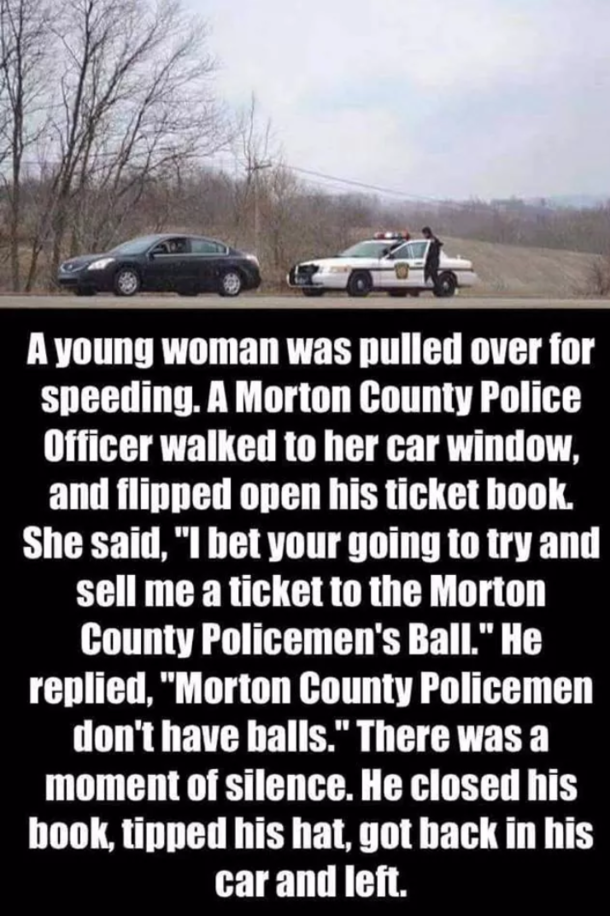 Morton county police dont have balls