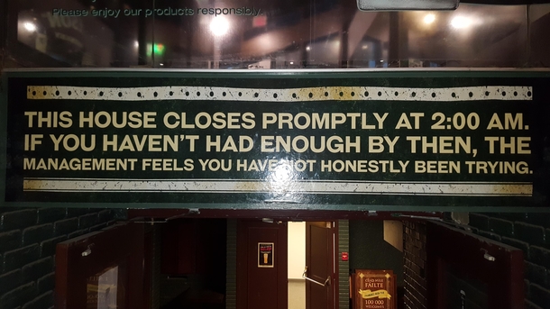 Most bars need this sign