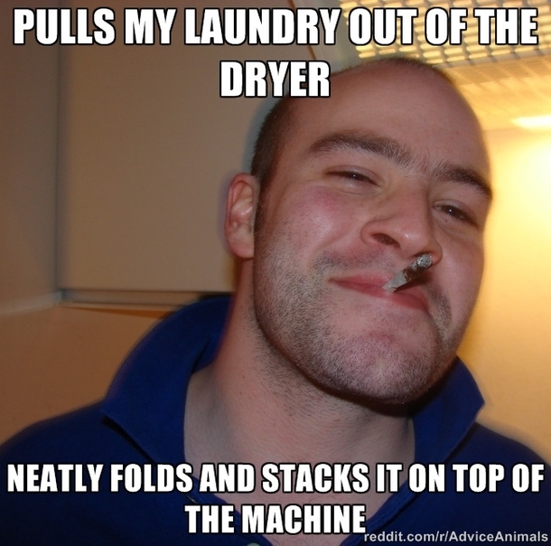 Most people in my dorm would just throw it on the floor
