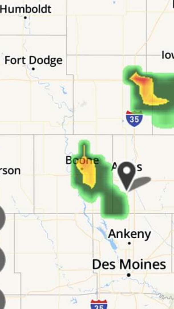 Mother nature giving Boone IA a big F you