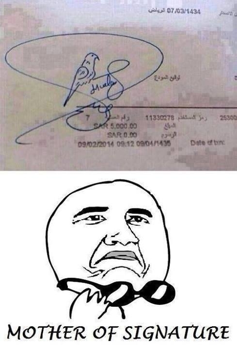 Mother of signature