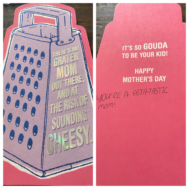 Mothers Day card from my daughter