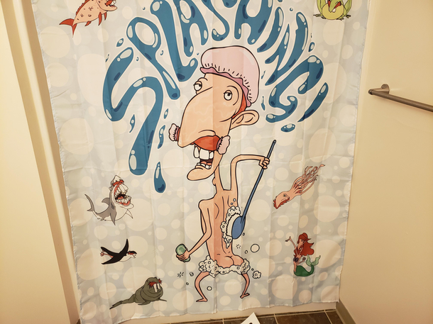 Moved into a nice new place thought I should get a shower curtain just as nice