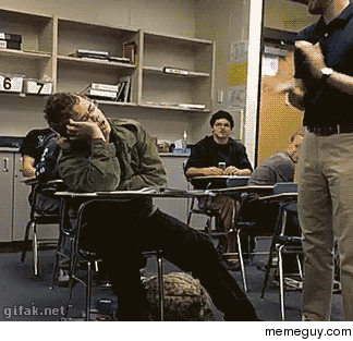 MRW a boring guest lecturer finishes