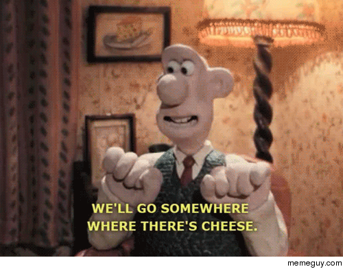 MRW an episode Wallace and Gromit is on tv