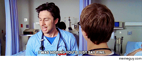 MRW I ask my friend how things are and she tells me her life story