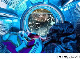 MRW Im emptying the washing machine