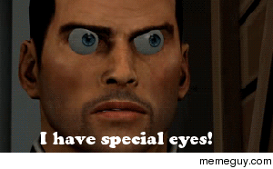 MRW someone asks me why I have to wear glasses