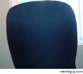 MRW someone enters the room and Im in a rolling chair