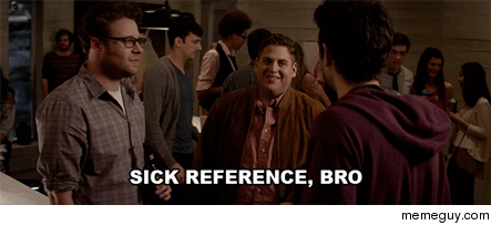 MRW trying to fit in with new associates and they make references that are neither funny nor original