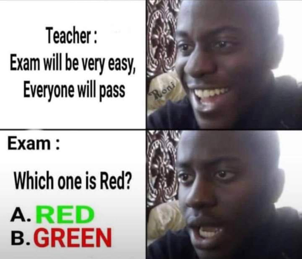Multiple choice questions every time