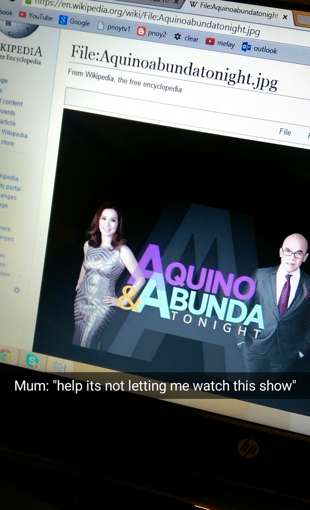 Mum brought her laptop over because no videos were playing