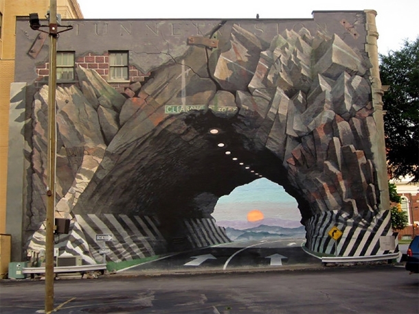 Mural painted by Wyle E Coyote