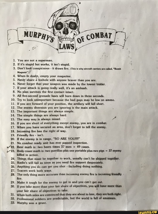Murphys law