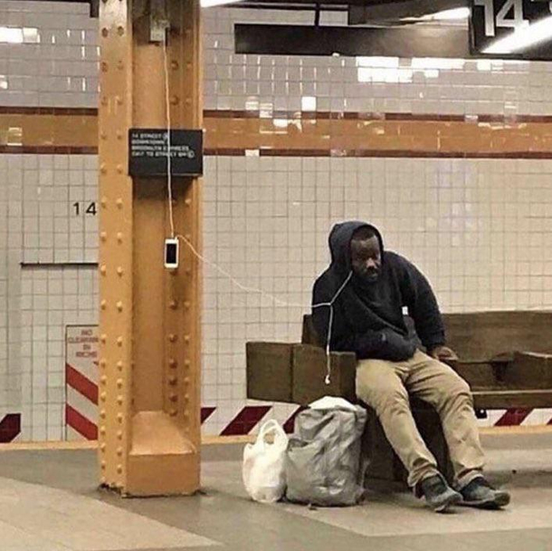 Music is very important to this guy