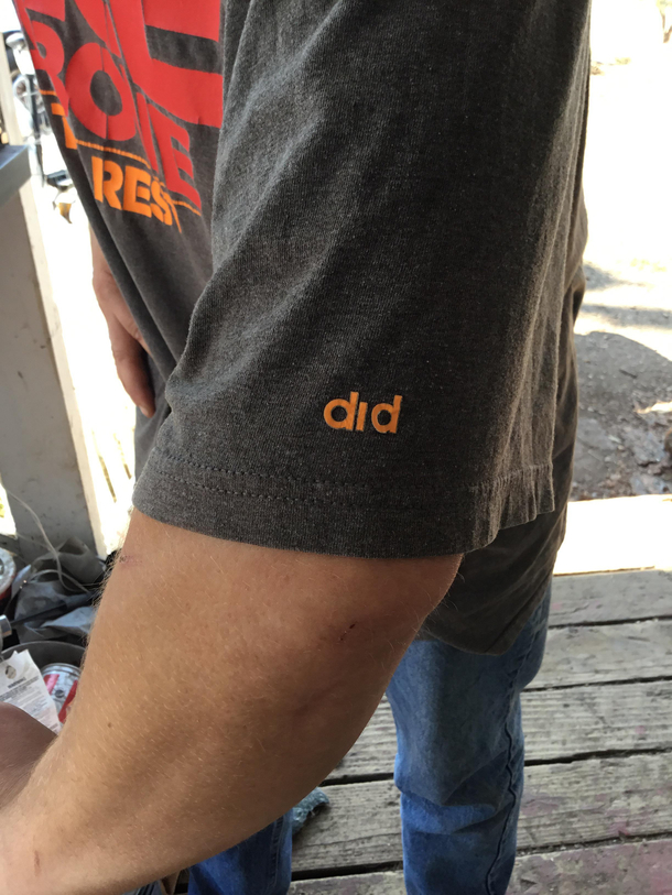 My Adidas shirt decided to one up Nike