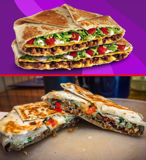 My attempt at creating Taco Bells Crunch Wrap