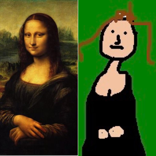 My attempt at Mona Lisa Eat your heart out da Vinci