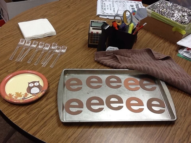 My aunt made her students some delicious brownies for April Fools Day