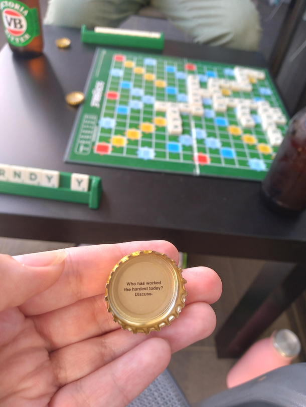 My beer bottle cap tryin to start fights