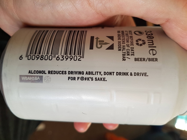 My beer can has some good advice