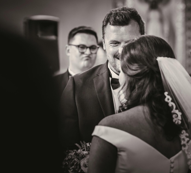 My best mates wedding pictures came back and I dont come off well here
