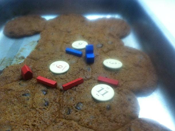 My BF and I forgot about the cookies in the oven while playing Settlers of Catan We made the best of a bad situation