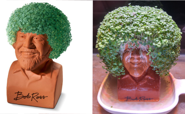 My Bob Ross Chia Pet