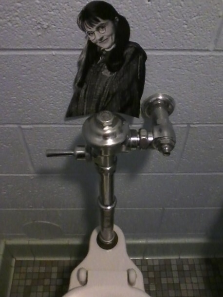 My boyfriend is a teacher and to encourage reading his school is having a Harry Potter Month He sent me this with the caption theyve gone too far