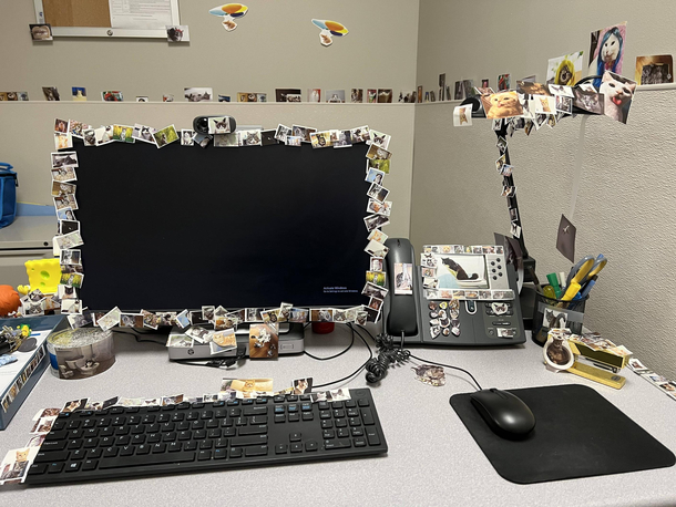 My boyfriend just returned to work after surgery- and this is how he found his office