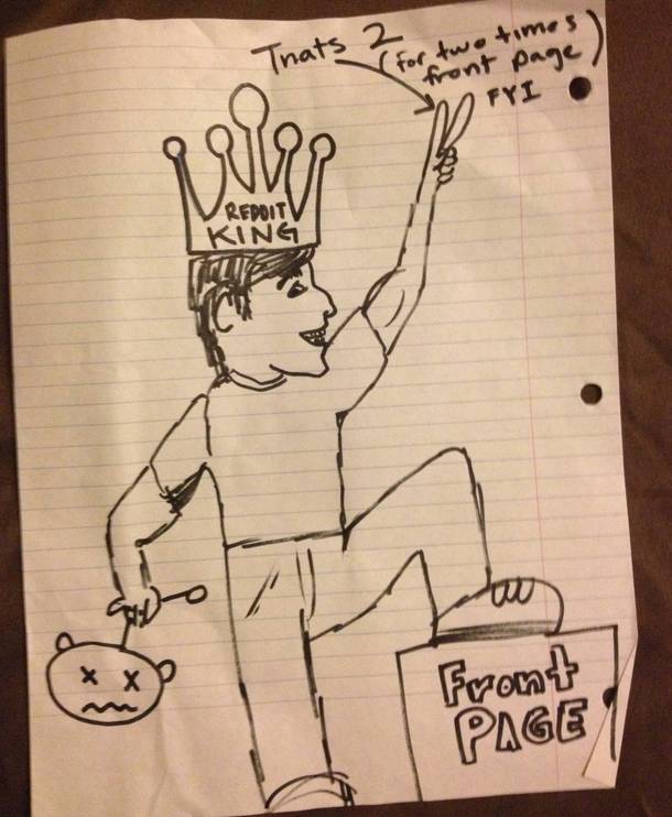 My boyfriend made it to the front page This is how he let me know