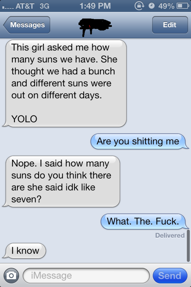 my boyfriend teaches high school science and texted me this one day