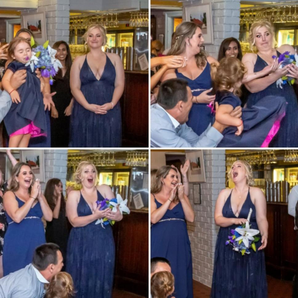 My boyfriend told me Under no circumstances are you allowed to catch the bouquet Apparently God had other plans