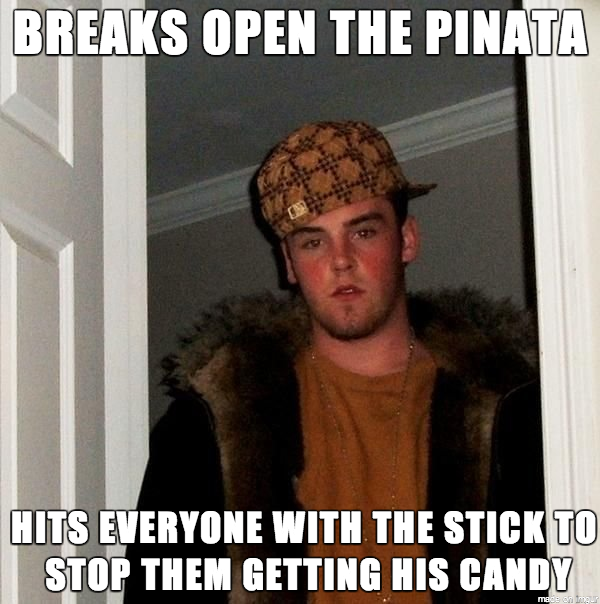 My brother and I learned not to do this at an early age
