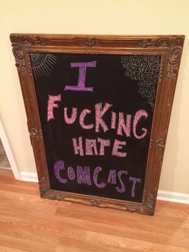 My brother-in-law works for Comcast he was late and his customer made this for him while waiting