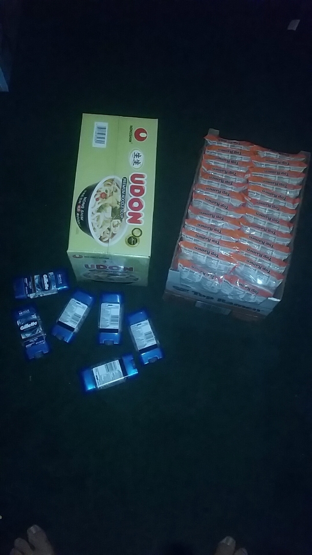 My brother is moving out this week for college this is all he bought
