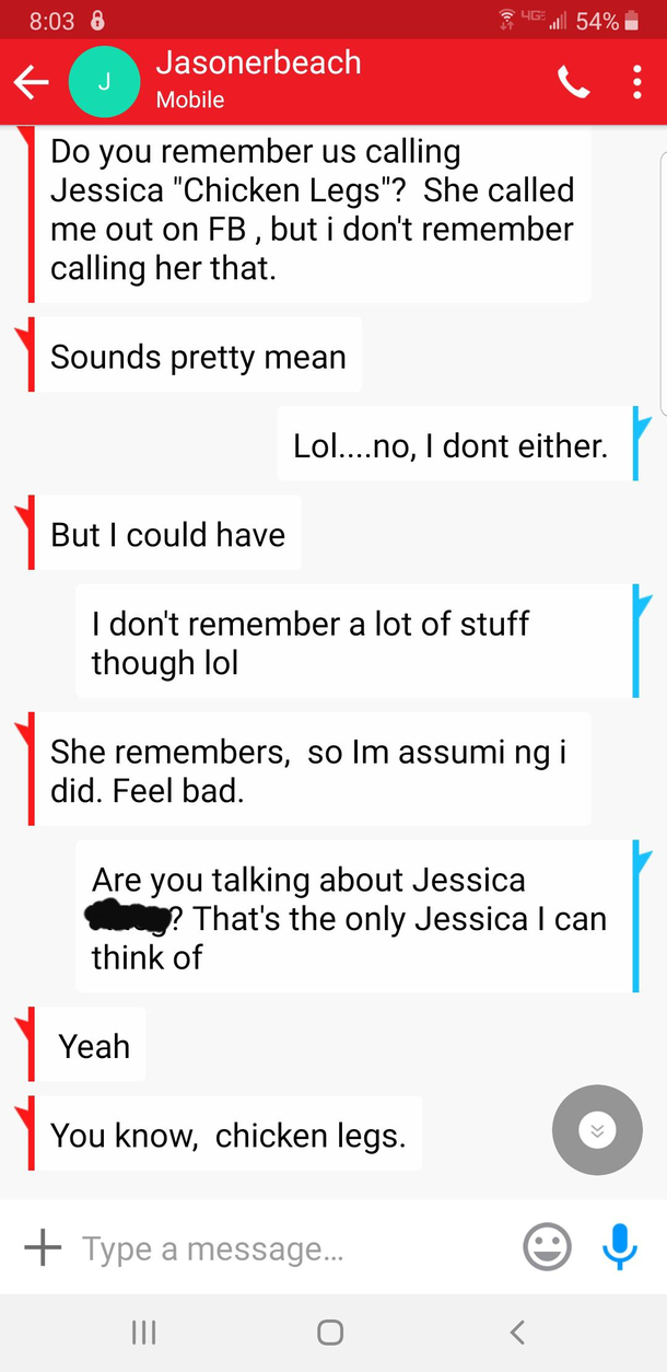 My brother is usually not a jokester so this conversation we just had cracked meup