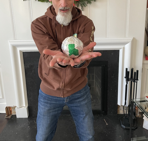 My brother spent the last  years building my present Its gum and gum wrappers I love it and him