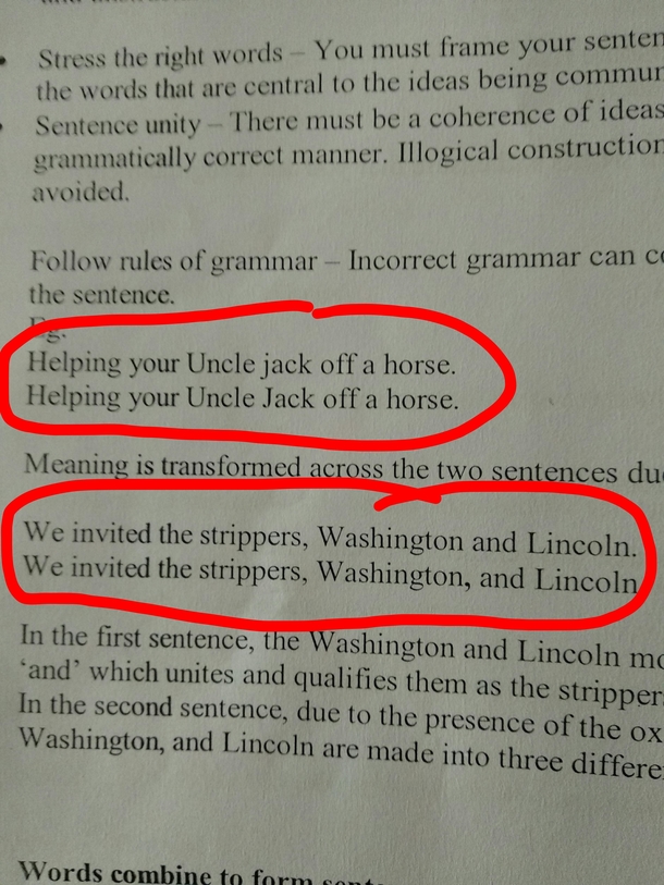 My brothers grammar textbook in India