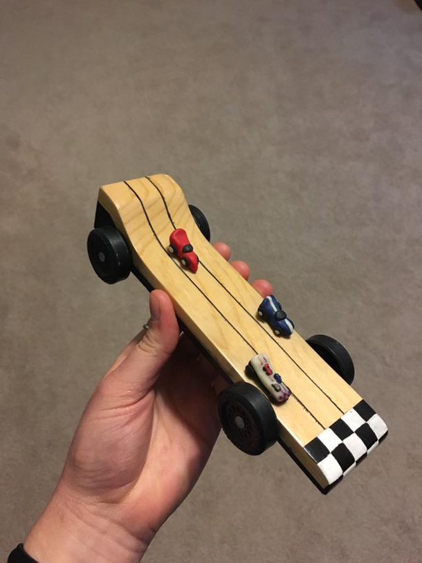 My brothers Inception car for Pinewood Derby a couple years back