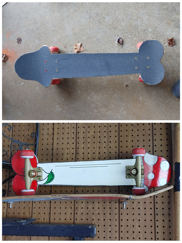 My buddies skateboard his friend made him