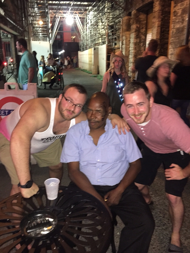 My buddy and I were convinced wed found Mike Tyson in an alley in Downtown Nashville last night Told everyone Then looked at the photo this morning Oops