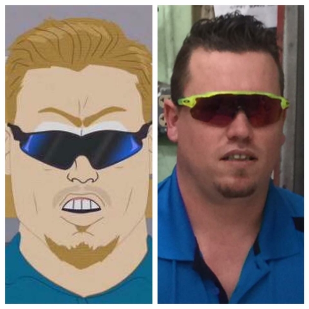 My buddy as PC Principal Weve been teasing him about the resemblance for a while Today he owned it