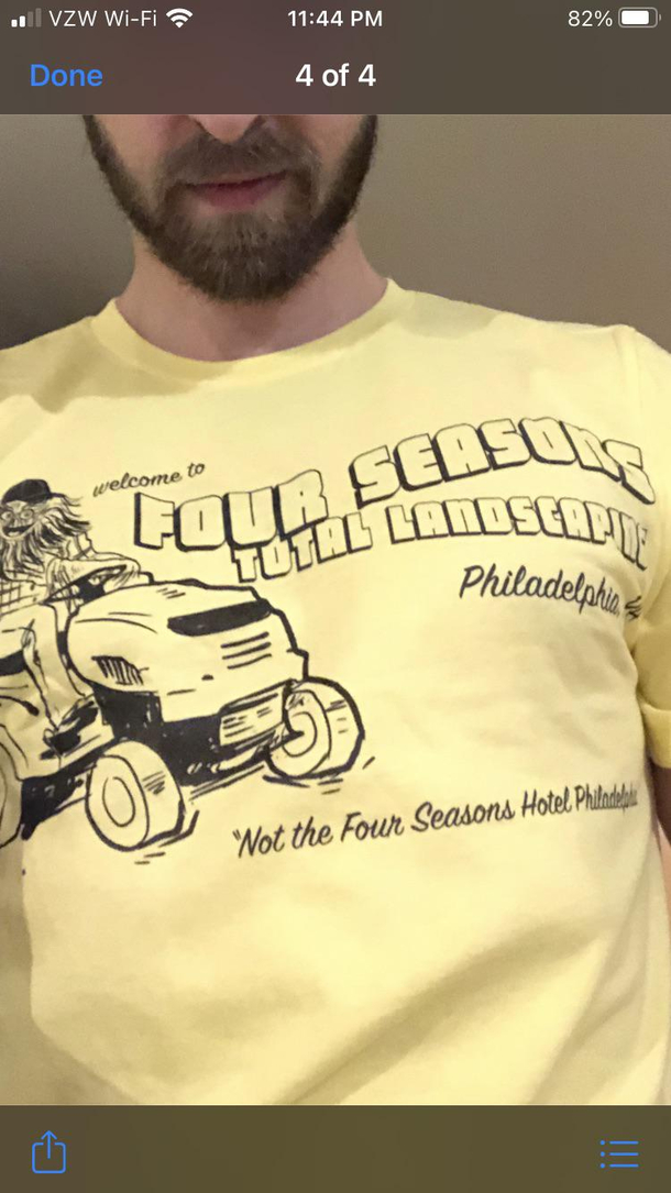 My buddy got a new shirt