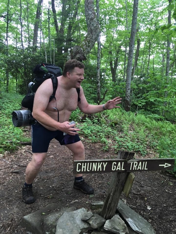 My buddy Kris on his hike along the Appalachian Trail
