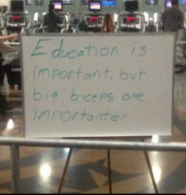 My buddy saw this at the gym today