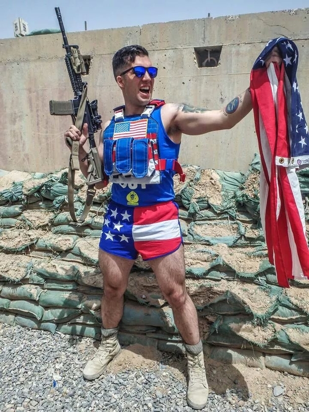 My buddy serving in Afghanistan may be losing his mind out there Happy Independence Day America