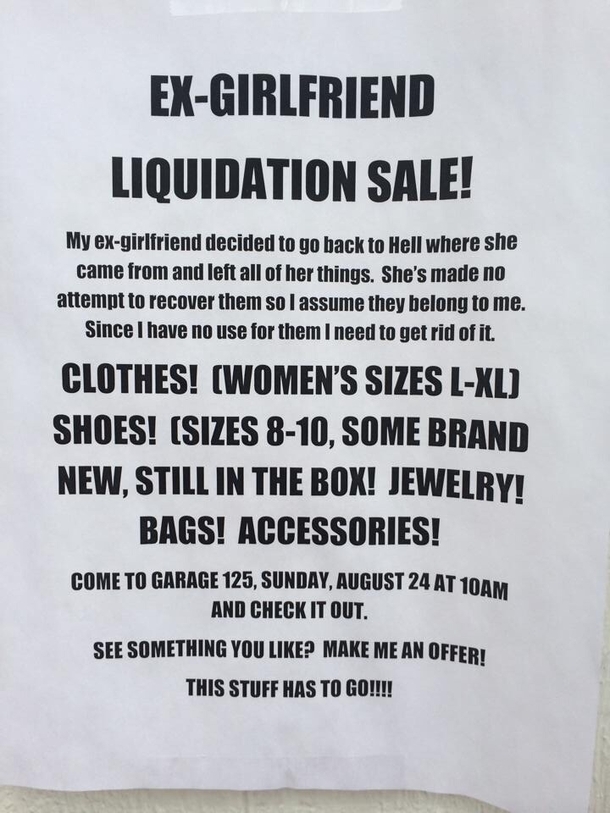 My buddys neighbor is getting rid of some shit