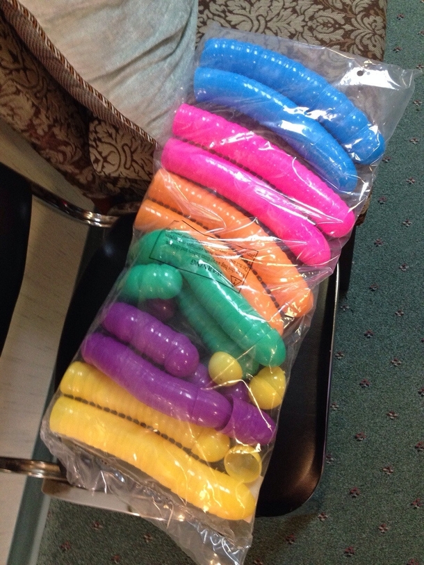 My buddys office ordered a bulk bag of Easter Eggs It took him a minute of laughing to realize they DIDNT get the wrong shipment