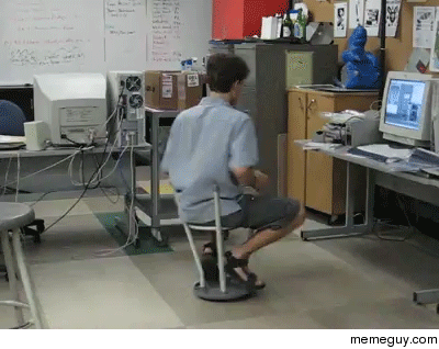 My Canadian buddy stool dancing